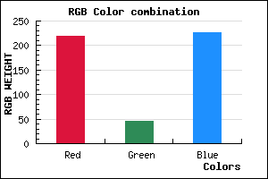 rgb background color #DB2EE2 mixer