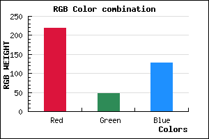 rgb background color #DB2F7F mixer
