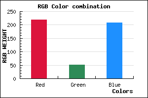 rgb background color #DB33D0 mixer