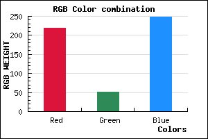 rgb background color #DB33F9 mixer