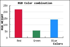 rgb background color #DB368C mixer
