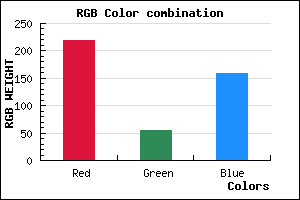 rgb background color #DB369F mixer