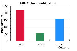 rgb background color #DB389C mixer