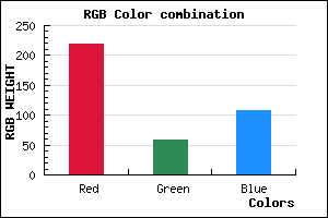 rgb background color #DB3A6C mixer