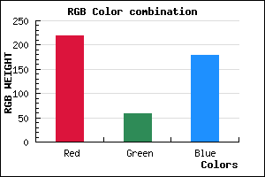 rgb background color #DB3AB3 mixer