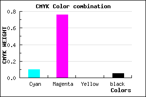 #DB3AF3 color CMYK mixer