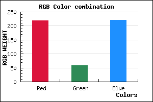 rgb background color #DB3BDD mixer