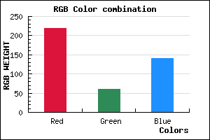 rgb background color #DB3C8C mixer