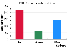 rgb background color #DB3D8F mixer