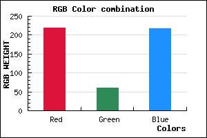 rgb background color #DB3DDA mixer
