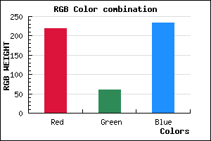 rgb background color #DB3DE9 mixer