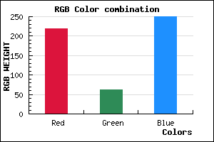 rgb background color #DB3EFA mixer