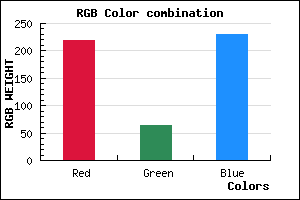 rgb background color #DB3FE6 mixer