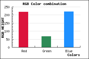 rgb background color #DB44DC mixer