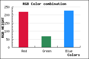 rgb background color #DB44E3 mixer
