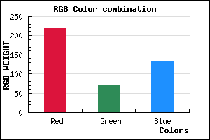 rgb background color #DB4586 mixer
