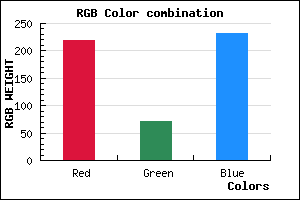 rgb background color #DB47E7 mixer