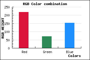 rgb background color #DB4899 mixer