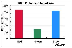 rgb background color #DB48D2 mixer