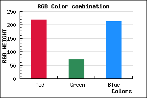rgb background color #DB48D5 mixer