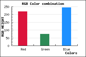 rgb background color #DB4BF5 mixer