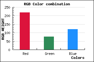 rgb background color #DB4C78 mixer