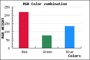 rgb background color #DB4C86 mixer