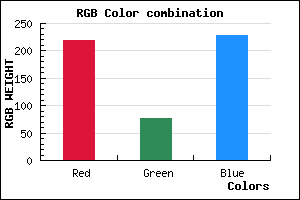 rgb background color #DB4CE5 mixer