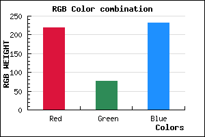 rgb background color #DB4CE7 mixer
