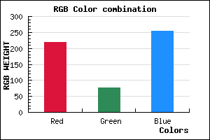 rgb background color #DB4CFF mixer