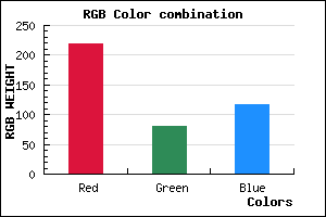 rgb background color #DB5075 mixer
