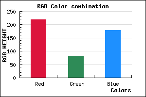 rgb background color #DB53B3 mixer