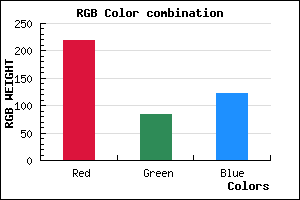 rgb background color #DB547B mixer