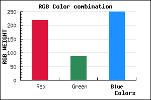 rgb background color #DB57FA mixer