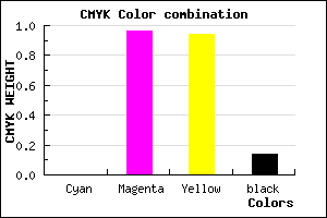 #DB090E color CMYK mixer