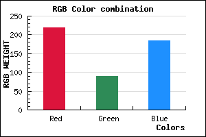 rgb background color #DB5AB9 mixer