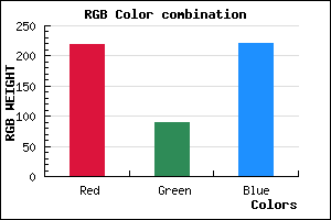 rgb background color #DB5ADC mixer