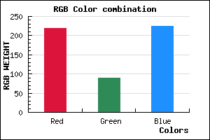 rgb background color #DB5AE0 mixer