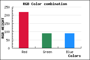 rgb background color #DB5A5A mixer