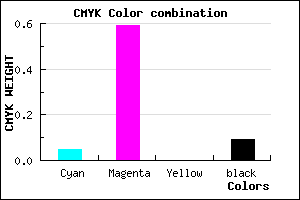#DB5EE7 color CMYK mixer