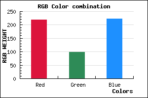 rgb background color #DB63DF mixer