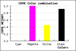 #16000C color CMYK mixer