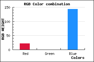rgb background color #16008F mixer