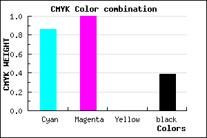 #16009C color CMYK mixer