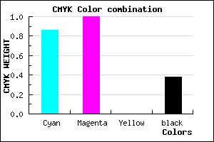 #16009D color CMYK mixer