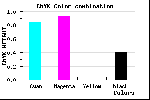 #160B97 color CMYK mixer