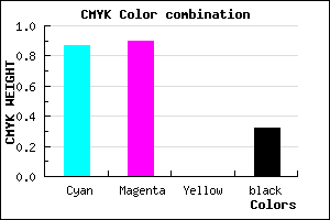 #1612AE color CMYK mixer