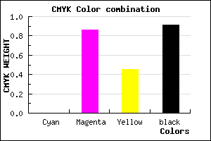 #16030C color CMYK mixer