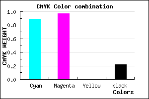 #1605C7 color CMYK mixer