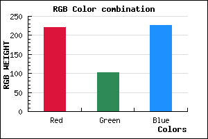 rgb background color #DC67E3 mixer